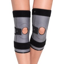 Ligament ve Patella Destekli Dizlik 1 Çift Ayarlanabilir Spiral Balenli Ortopedik Diz Desteği