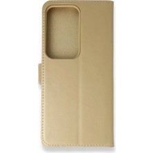 Zenviaa Mey Ithalat® Samsung Galaxy S20 Ultra Trend S Plus Kapaklı Kılıf - Gold ZNV20296545