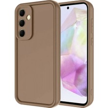 Zenviaa Mey Ithalat® Samsung Galaxy A36 Kılıf Viera Silikon - Kahverengi ZNV20296545