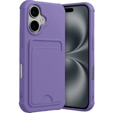 Zenviaa Mey Ithalat®  iPhone 17 Kelvin Kartvizitli Silikon - Lila ZNV20296545