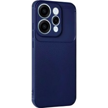 Zenviaa Mey Ithalat®  Reno 15 Auto Focus Karbon Kapak - Lacivert ZNV20296545