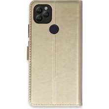 Zenviaa Mey Ithalat® General Mobile Gm 22 Kılıf Trend S Plus Kapaklı Kılıf - Gold ZNV20296545