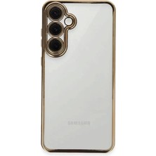 Zenviaa Mey Ithalat® Samsung Galaxy S24 Fe Kılıf  Lensli Silikon - Gold ZNV20296545