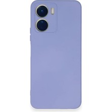 Zenviaa Mey Ithalat® Vivo Y16 Kılıf Nano Içi Kadife Silikon - Lila ZNV20296545