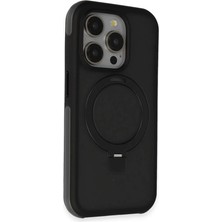 Zenviaa Mey Ithalat®   iPhone 15 Pro Zorda Airbag Magsafe Standlı Kapak - Siyah ZNV20296545