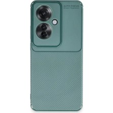 Zenviaa Mey Ithalat®  Reno 11F Kılıf Auto Focus Karbon Kapak - Koyu Yeşil ZNV20296545