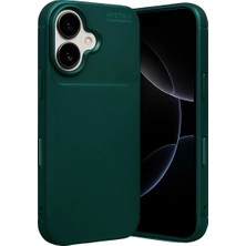 Zenviaa Mey Ithalat®  iPhone 17 Auto Focus Karbon Kapak - Koyu Yeşil ZNV20296545