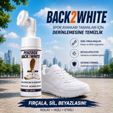 Spor Ayakkabı Temizleme Köpüğü Fırçalı 150 ml Pekerox BACK2WHITE