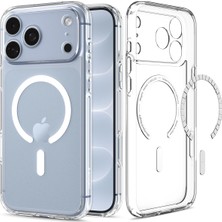 iPhone 18 Pro Max / 17 Pro Max ile Uyumlu Şeffaf Magsafe Kılıf Ultra Hybrid Mag Fit Clear White - ACS10035