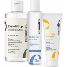Cosmolive Makyaj Glikolik Micellar & Toniği Dermatolojik Onaylı & Kükürt Tree Akneye Anneler Günü Hediye Seti