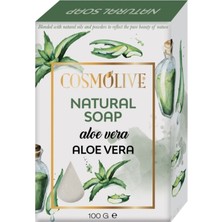 Cosmolive Doğal Sabun | Aloe Vera | Yüz Saç Cilt Bakımı | Kokulu | 100 gr
