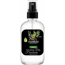 Cosmolive Kolonya Yeşil Çay 80° Spreyli Cam Şişe Kraft Kutu 240 ml