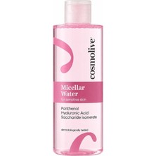 Cosmolive Makyaj Temizleyici 390 ml | Hyalüronik Asit | Hassas Ciltler Için | Yüz Temizleyici