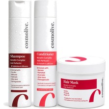 Cosmolive Keratin Şampuan & Keratin & Maskesi Keratin Complex Anneler Günü Hediye Seti