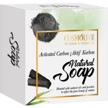 Cosmolive Doğal Sabun | Aktif Karbon | Yüz Saç Cilt Bakımı | Kokulu | 125 gr