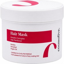 Cosmolive Saç Maskesi Keratin Complex Hair Mask Onarıcı Kabarma Karşıtı Bukle Dostu
