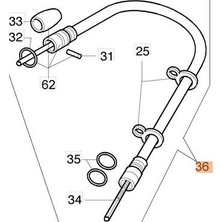 EMAK Spiral Gövdesi Komple 26MM Tüm Eski Mod. Tirpan Makinesi Yedek Parça