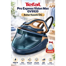 Tefal Pro Express Vision Max GV9920 3000W 9 Bar 850 G/dk Şok Buhar Kazanlı Ütü + Tüy Temizleme Makinesi Hediye