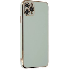 Apple iPhone 11 Pro Max Kılıf Volet Silikon - Açık Yeşil