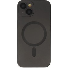 iPhone 14 Plus Kılıf Moshi Lens Magneticsafe Silikon - Siyah