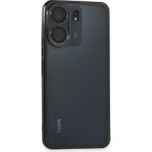 Redmi 13C Kılıf Lensli Silikon - Siyah