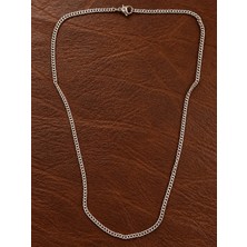 Aida Jewelss Paslanmaz Kararmaz Gurmez Çelik Kolye 2mm Çelik Zincir