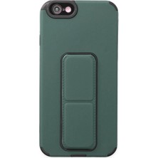 iPhone 6 Kılıf Mega Standlı Silikon - Yeşil