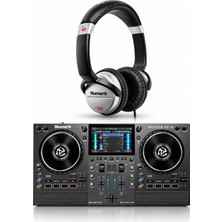 Numark Mixstream Pro Go Wifi Bataryalı Standalone Dj Controller & Hf 125 Profesyonel Dj Kulaklık