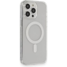 iPhone 14 Pro Kılıf Matte Şeffaf Magneticsafe - Şeffaf
