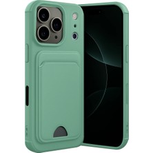 iPhone 17 Pro Kelvin Kartvizitli Silikon - Açık Yeşil