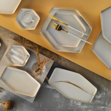Merfi Store Aryıldız Cara Gold 32 Parça 6 Kişilik Kahvaltı Takımı