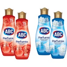 Merfi Store Abc Konsantre Çamaşır Yumuşatıcısı 1440 ml Tutkulu Dahlia ve Yasemin 4 Lü Karma Paket