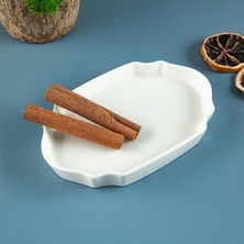 Merfi Store Aryıldız Lunar Kare Oval Servis Tabağı 15 cm Renkli Desenli