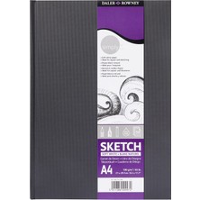 Merfi Store Simply Eskiz Defteri, Orta Tanecikli, 100 G/m², Sert Kapak, Dın A4 21 x 29,7 Cm, Yumuşak Beyaz, 54 Yaprak