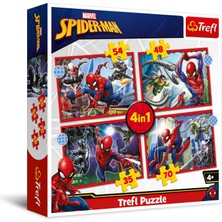 Merfi Store Puzzles - "4'ü 1 Arada" - Kahraman Örümcek Adam/disney Marvel Örümcek Adam