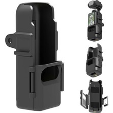 Merfi Store Djı Osmo Pocket 3 ile Uyumlu Koruyucu Çerçeve Frame Cage, 1/4" Vida Yuvalı Abs Kamera Kafesi, Çift Cold Shoe Montajlı Aksesuar Bağlantı Aparatı, Siyah