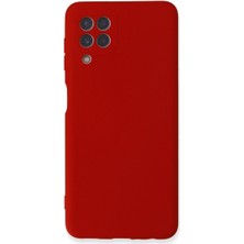 Pamukia Samsung Galaxy A22 Kılıf Nano Içi Kadife Silikon - Kırmızı