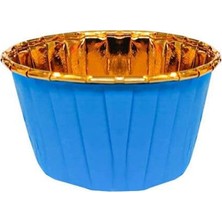 Merfi Store Benim Marifetlerim - Mavi Metalize Muffin Kek Kapsülü 25 Adet
