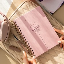Merfi Store A5 Spiralli Süresiz Planlayıcı Ajanda - Pembe