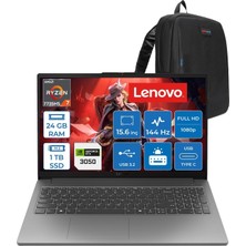 Merfi Store Loq Essential 15ARP10 Amd Ryzen 7 7735HS 24GB 1tb SSD 6GB/RTX3050/65W 15.6" Fhd IPS 300NITS, 100% Srgb 144Hz Windows 11 Pro Gaming Bilgisayar 83S00033TRP06 + Zettaçanta