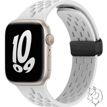 Merfi Store Apple Watch Için Uruchı Manyetik Ter Önleyici Spor Kordon, Suya Dayanıklı, Nefes Alabilen Silikon Kayışlar. Iwatch Ultra Se Serisi 9/8/7/6/5/4/3/2/1,kadın Erkekler Için, 42MM 44MM 45MM 49MM