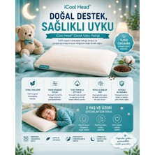 Merfi Store Organik Karabuğday Kabuğu Dolgulu Çocuk Yastığı, Bebek Yastığı, Çocuk Baş Boyun Destek Yastığı, Uyku Yastığı (2 Yaş+)