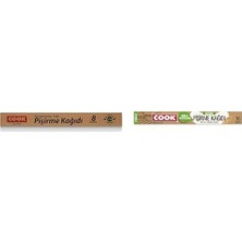 Merfi Store Seti | Doğal Pişirme Kağıdı 37 cm x 8 M X1 + Kesilmiş Doğal Pişirme Kağıdı 37X42 Cm, 16'lı X1