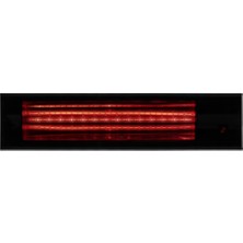 Elcon Glass IR-2500 2500 W IP65 Siyah Camlı Uzaktan Kumandalı Infrared Isıtıcı