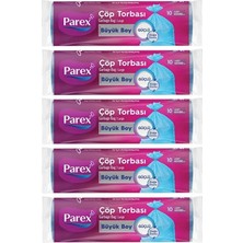 Merfi Store Güçlü Çöp Torbası Büyük Boy 5' Li Paket