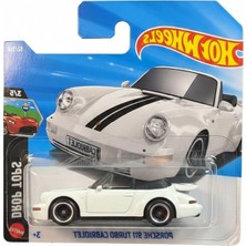 Esranın Dünyası Hot Wheels - Porsche 911 Turbo Cabriolet - White - Short Card - JJJ22 (1/64)