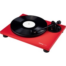 Merfi Store Turn 2 Red | Analog Hifi Belt Drive Turntable | Pikap | Plak Çalar | Ortofon Om 10 Iğne ve Headshell Dahil