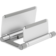 Merfi Store Laptop/tablet/telefon Standı Yüksekliği Ayarlanabilir Katlanabilir Minimal Taşınabilir Işlevsel Macbook Dikey Stand