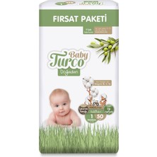 Merfi Store Baby Turco Doğadan Fırsat Paketi Bebek Bezi 1 Numara Newborn 50 Adet