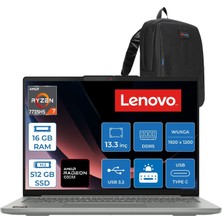 Merfi Store Ideapad Slim 5 13ARP10 Amd Ryzen™ 7 7735HS 16GB Ddr5 512GB SSD Amd Radeon™ 680M 13.3" Wuxga (1920X1200) IPS 400NITS 100% Srgb Freedos Taşınabilir Bilgisayar 83J2004STRF12+ZETTAÇANTA
